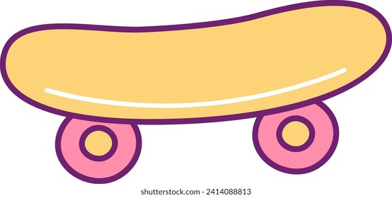 Skate Hand Drawn Vector Illustration