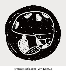 skate helmet doodle