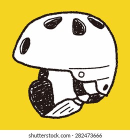 skate helmet doodle