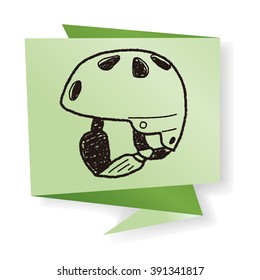skate helmet doodle