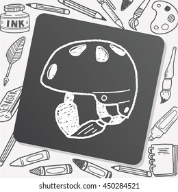 skate helmet doodle