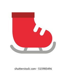 skate ice isolated icon vector illustration design