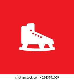 Skate icon, graphics resource template, vector illustration.