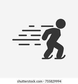 Skate icon illustration isolated vector sign symbol