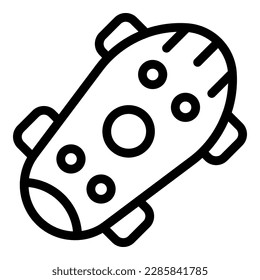 Skate icon outline vector. Park skateboard. City track