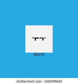 skate icon sign signifier vector