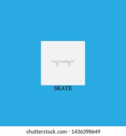 skate icon sign signifier vector