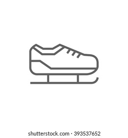 Skate line icon.