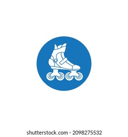 skate logo vector illustration  design template