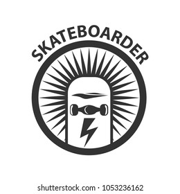 Skate Logo Vector Wheel Template