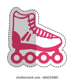 skate online isolated icon vector illustration design