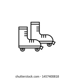 skate outline icon. Element of lifestyle illustration icon. Premium quality graphic design. Signs and symbol collection icon for websites, web design, mobile app, UI, UX