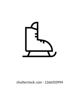 Skate outline icon illustration isolated vector sign symbol