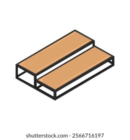 Skate park box vector illustration