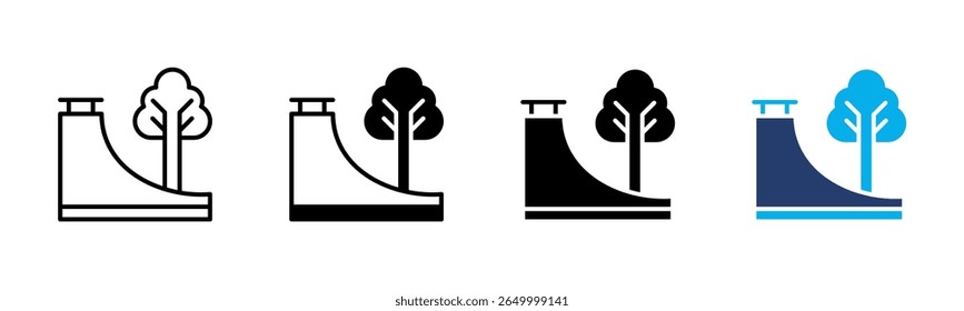 Skate Park icon sheet multiple style collection