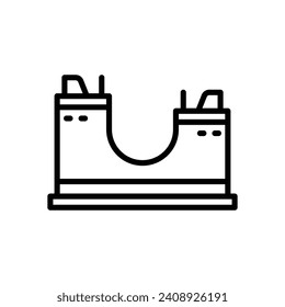 skate park icon. vector line icon for your website, mobile, presentation, and logo design.