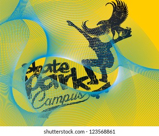 skate park vector art