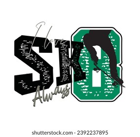 Skate passion illustration for banner, poster, hoodies and t shirts