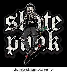 skate punk in action