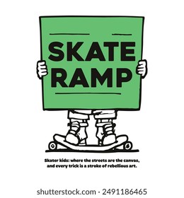 Skate Ramp - Skate boarder Graphic for T-Shirt