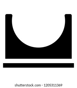 
A skate ramp for skating 
