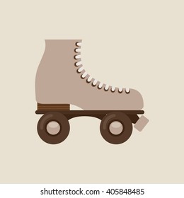 skate retro design 