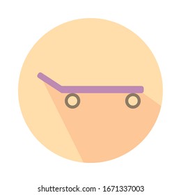 skate roller child toy block style icon vector illustration design