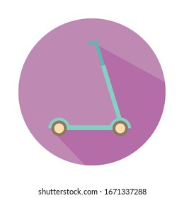 skate roller child toy block style icon vector illustration design