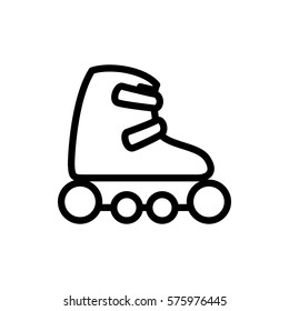 skate rollers icon illustration isolated vector sign symbol