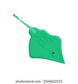 Skate Seafood Vector Illustration, Isolated