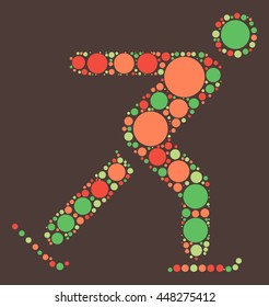 skate shape vector design by color point