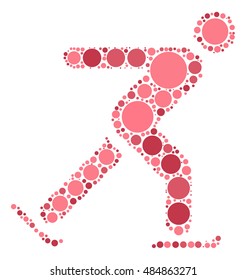 skate shape vector design by color point