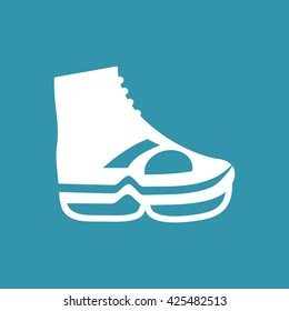 Skate Shoes Icon. Eps-10.