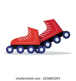 skate shoes isolated vector illustration