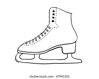 ice skate sketch