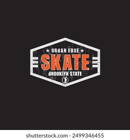 skate sport typography, tee shirt graphics, vectors
