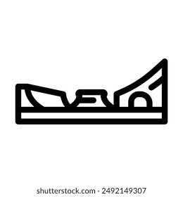 skate spot sport line icon vector. skate spot sport sign. isolated contour symbol black illustration