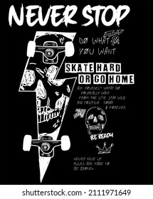 Skate Street Trash Print For Boys