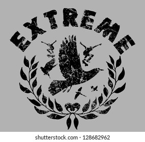 skate team vector art