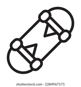 Skate Vector Line Icon Design