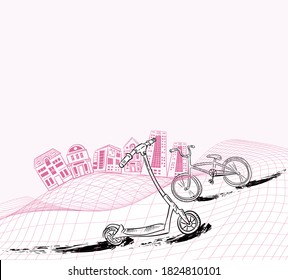 skate vector urban abstract background surface motion