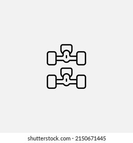 Skate wheel icon sign vector,Symbol, logo illustration for web and mobile