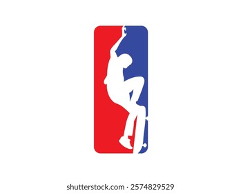 SKATEBOARD ATHLETIC SILHOUETTE HIGH VECTOR