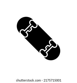 Skateboard Black Silhouette Icon Skate Board Stock Vector (Royalty Free ...