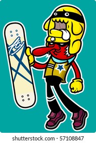 Skateboard boy