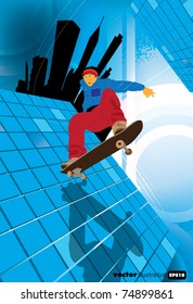 Skateboard boy