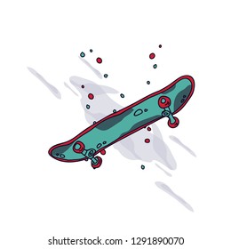 Skateboard collection vector