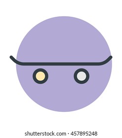Skateboard Colored Vector Icon