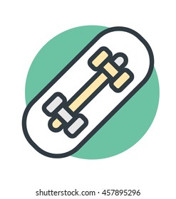 Skateboard Colored Vector Icon