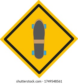 Skateboard Cruiser Style. illustration for web and mobile design.